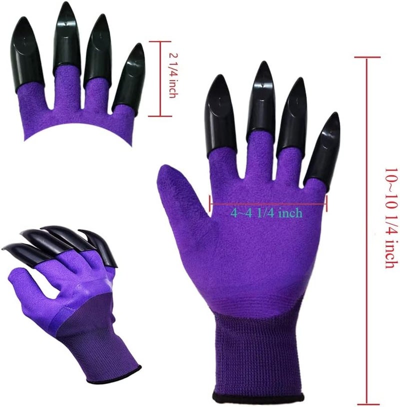 DCCPAA Garden Gloves with Claws,Claw Gardening Gloves for Digging,Planting, Weeding, Seeding-Waterproof for Men and Women - Image 3